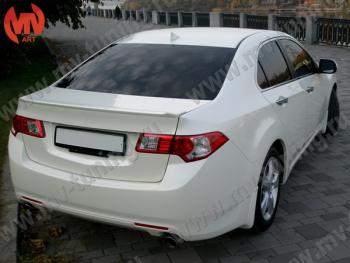 4 199 р. Лип спойлер на крышку багажника MV-Tuning  Honda Accord  8 CU (2008-2013) седан дорестайлинг, седан рестайлинг (Неокрашенный)  с доставкой в г. Керчь. Увеличить фотографию 2