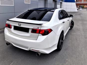 4 199 р. Лип спойлер на крышку багажника MV-Tuning  Honda Accord  8 CU (2008-2013) седан дорестайлинг, седан рестайлинг (Неокрашенный)  с доставкой в г. Керчь. Увеличить фотографию 3