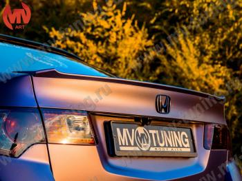 4 199 р. Лип спойлер на крышку багажника MV-Tuning  Honda Accord  8 CU (2008-2013) седан дорестайлинг, седан рестайлинг (Неокрашенный)  с доставкой в г. Керчь. Увеличить фотографию 5