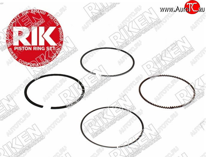 1 749 р. Комплект поршневых колец на 1 поршень RIKEN (R20A3/20A2, 0.50) Honda CR-V RM1,RM3,RM4 дорестайлинг (2012-2015)  с доставкой в г. Керчь