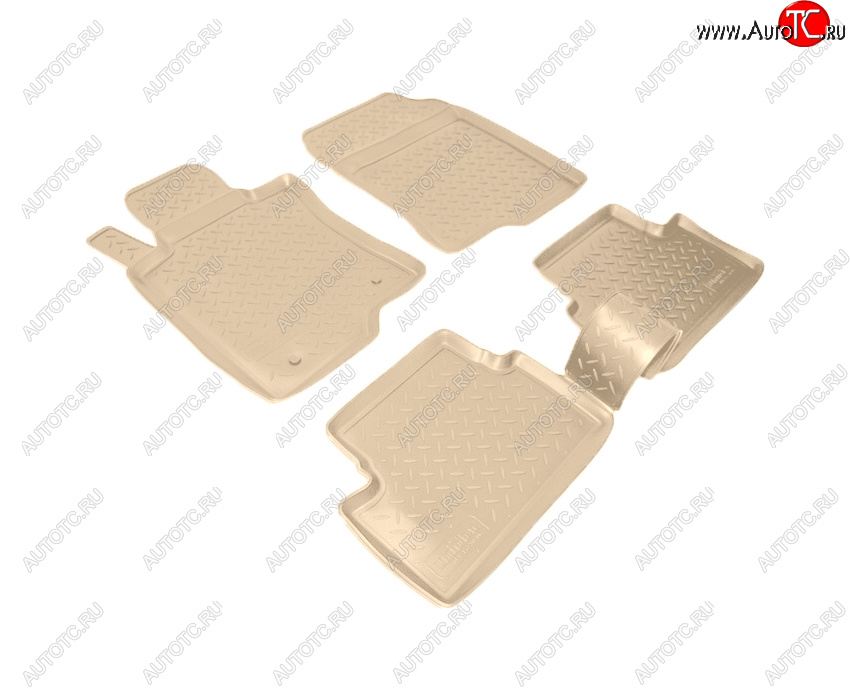 3 299 р. Коврики салона Norplast Unidec  Honda Accord  8 CU (2008-2011) седан дорестайлинг (Цвет: бежевый)  с доставкой в г. Керчь