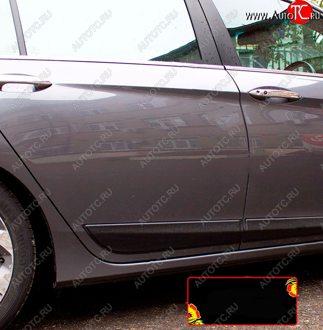 809 р. Молдинг двери RA (задний правый)  Honda Accord  9 CR (2013-2016) седан дорестайлинг (Поверхность глянец под покраску, Неокрашенный)  с доставкой в г. Керчь