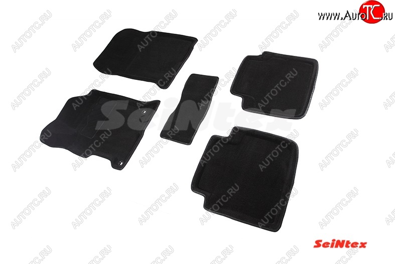 7 049 р. Комплект ковриков в салон Seintex (ворсовые)  Honda Accord  9 CR (2013-2020) седан дорестайлинг, седан рестайлинг (Серый)  с доставкой в г. Керчь