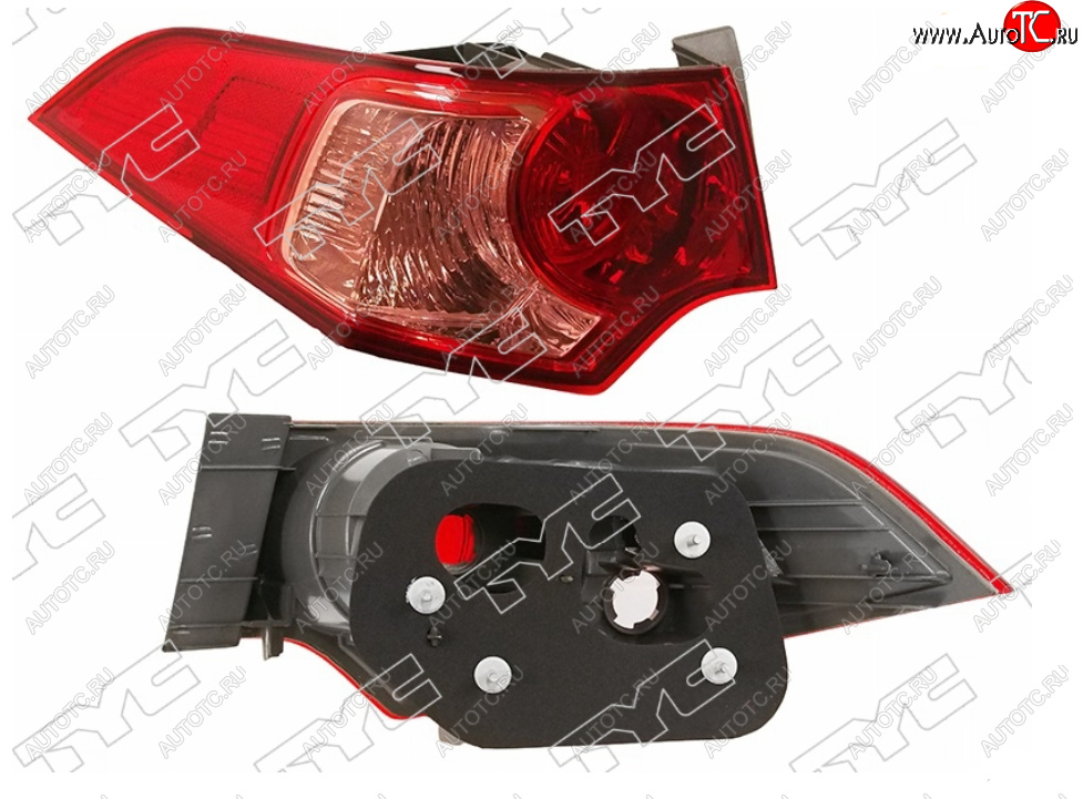 7 599 р. Левый фонарь задний (внешний) TYC  Honda Accord  8 CU (2011-2013) седан рестайлинг  с доставкой в г. Керчь