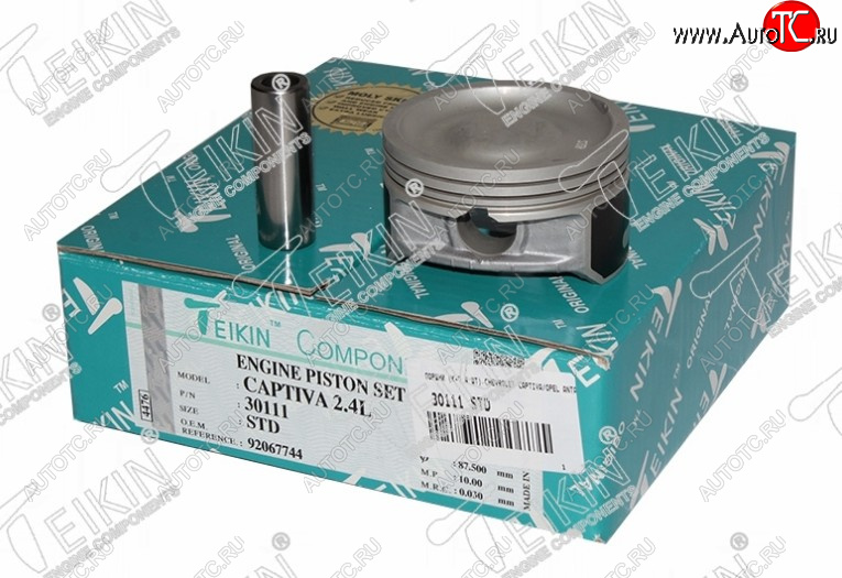 6 899 р. Комплект поршней с пальцами TEIKIN (K24A) Honda CR-V RE1,RE2,RE3,RE4,RE5,RE7 дорестайлинг (2007-2010)  с доставкой в г. Керчь