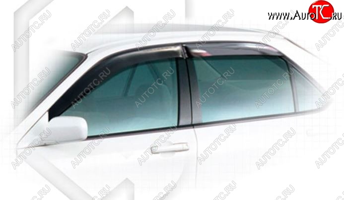 1 999 р. Дефлектора окон (CL1,CL3, CF3-CF5) CA-Plastiс  Honda Accord  6 CF (1997-2002) седан дорестайлинг, седан рестайлинг (Classic полупрозрачный, Без хром.молдинга)  с доставкой в г. Керчь