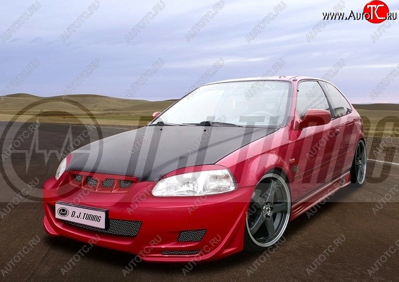 25 899 р. Передний бампер D.J. Honda Civic EJ,EK,EM седан дорестайлинг (1995-1998)  с доставкой в г. Керчь