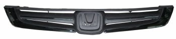 Решётка радиатора SAT Honda Civic  EJ,EK,EM (1995-1998) седан дорестайлинг (Черная с хромом)