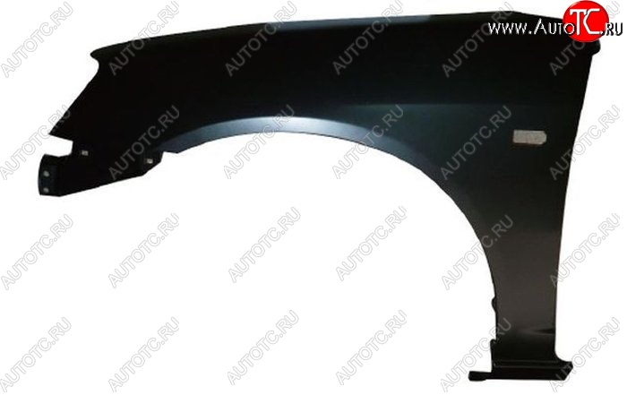 2 169 р. Переднее левое крыло SAT (с отверстием под повторитель, Тайвань) Honda Civic ES седан дорестайлинг (2000-2003) (Неокрашенное)  с доставкой в г. Керчь