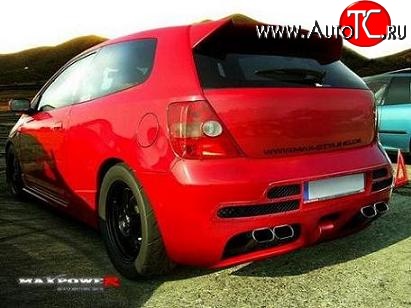 25 899 р. Задний бампер Maxpower Honda Civic ES седан дорестайлинг (2000-2003)  с доставкой в г. Керчь