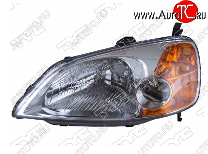 7 849 р. Левая фара (евросвет) TYC  Honda Civic  ES (2000-2003) седан дорестайлинг  с доставкой в г. Керчь