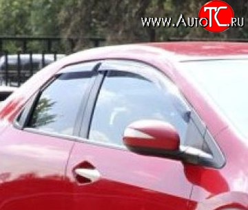 999 р. Комплект дефлекторов окон (ветровиков) 4 шт. Russtal Honda Civic FK,FN хэтчбэк 5 дв. дорестайлинг (2005-2008)  с доставкой в г. Керчь