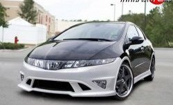 4 499 р. Пороги накладки NeoDesign Honda Civic FK,FN хэтчбэк 5 дв. дорестайлинг (2005-2008)  с доставкой в г. Керчь. Увеличить фотографию 2