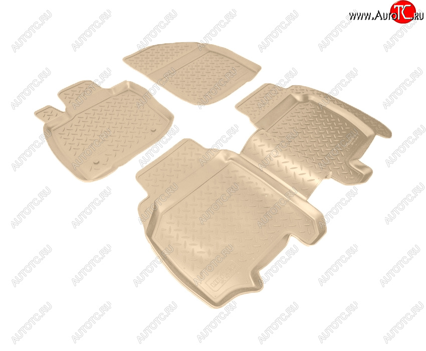 3 199 р. Коврики салона Norplast Unidec  Honda Civic ( EP,  EU,  FK,FN) (2000-2011) хэтчбэк 3 дв. дорестайлинг, хэтчбэк 5 дв. дорестайлинг,  хэтчбэк 5 дв. рестайлинг, хэтчбэк 3 дв. рестайлинг, хэтчбэк 5 дв. рестайлинг (Цвет: бежевый)  с доставкой в г. Керчь