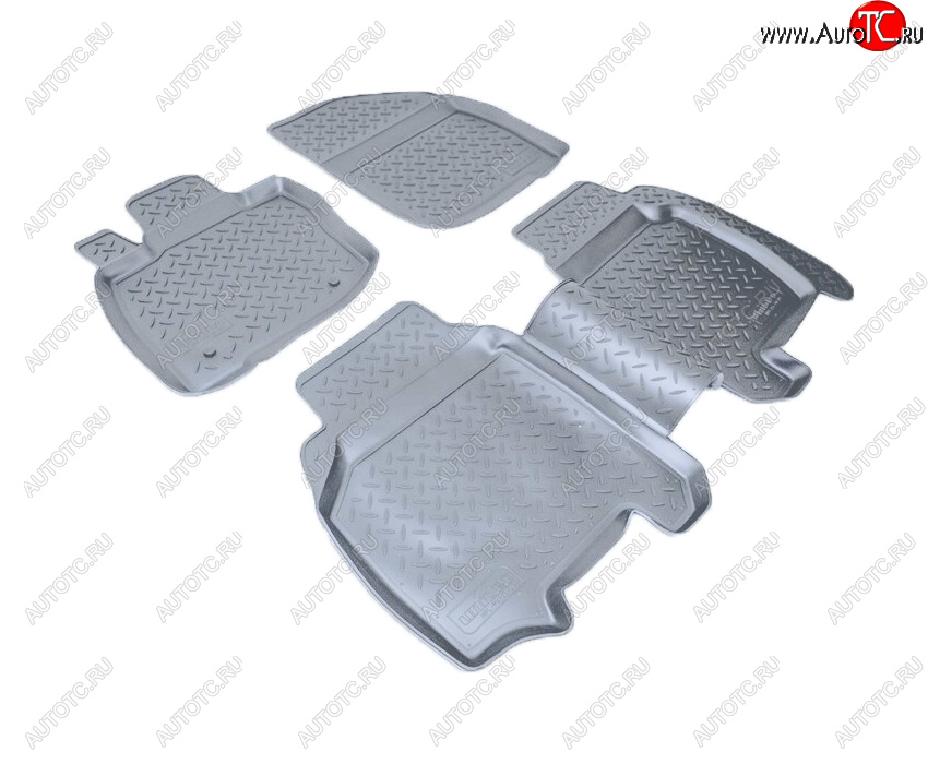 3 199 р. Коврики салона Norplast Unidec  Honda Civic ( EP,  EU,  FK,FN) (2000-2011) хэтчбэк 3 дв. дорестайлинг, хэтчбэк 5 дв. дорестайлинг,  хэтчбэк 5 дв. рестайлинг, хэтчбэк 3 дв. рестайлинг, хэтчбэк 5 дв. рестайлинг (Цвет: серый)  с доставкой в г. Керчь