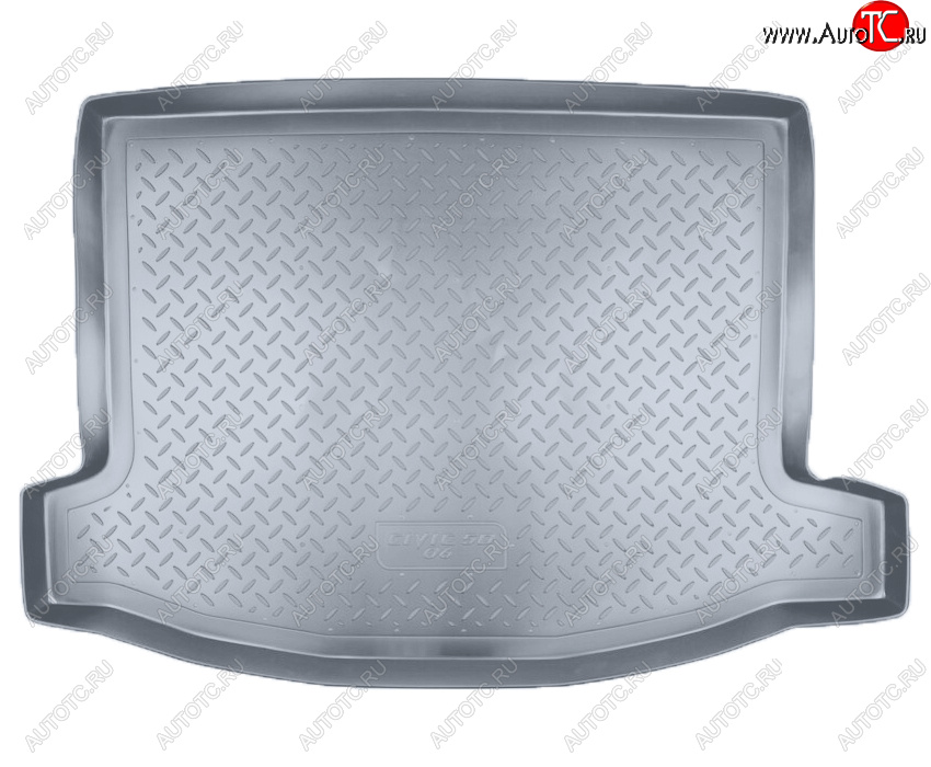 2 099 р. Коврик багажника Norplast Unidec  Honda Civic ( EU,  FK,FN) (2000-2011) хэтчбэк 5 дв. дорестайлинг,  хэтчбэк 5 дв. рестайлинг, хэтчбэк 5 дв. рестайлинг (Цвет: серый)  с доставкой в г. Керчь