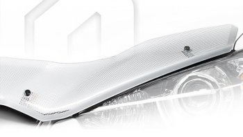 Дефлектор капота CA-Plastiс Honda Civic  FB (2011-2016) седан (Шелкография серебро)