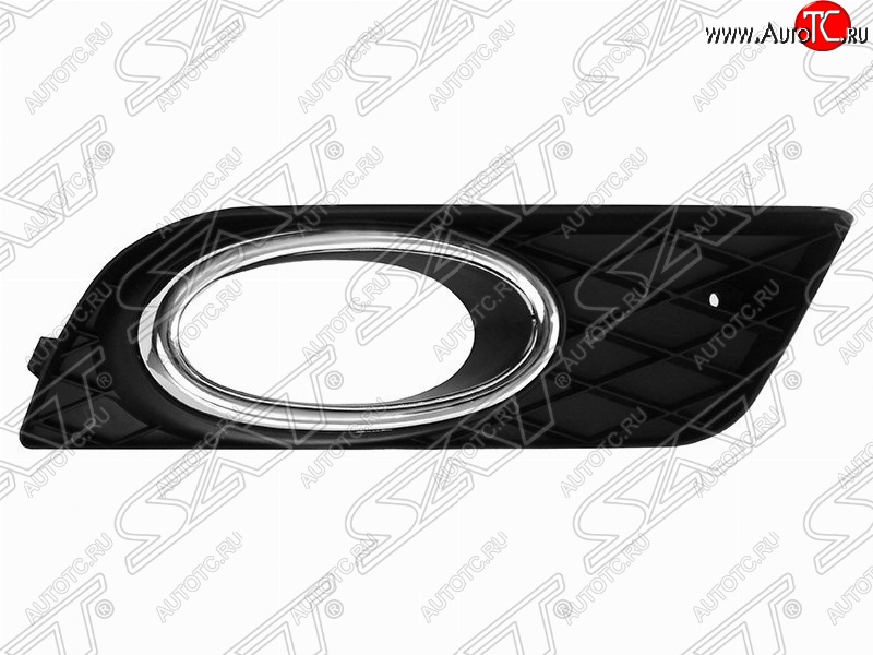 439 р. Левая рамка противотуманной фары SAT (с хром ободком)  Honda Civic  FB (2011-2016) седан  с доставкой в г. Керчь