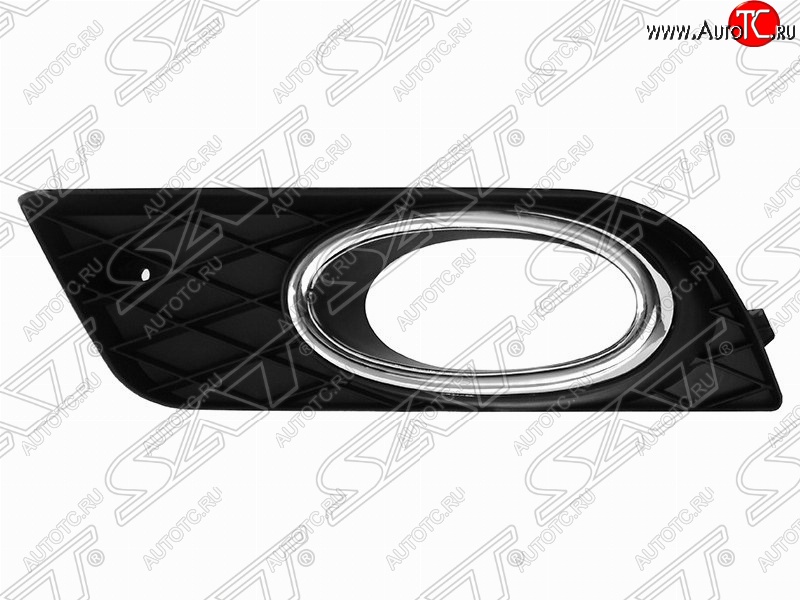439 р. Правая рамка противотуманной фары SAT (с хром ободком)  Honda Civic  FB (2011-2016) седан  с доставкой в г. Керчь