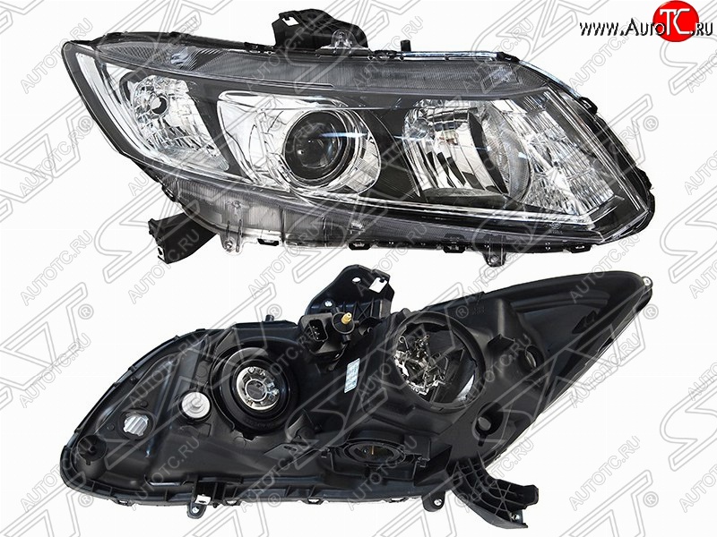 5 999 р. Правая передняя фара SAT (под ксенон)  Honda Civic  FB (2011-2016) седан  с доставкой в г. Керчь