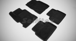 Коврики в салон (седан) SeiNtex Premium 3D 4 шт. (ворсовые, черные) Honda Civic  FB (2011-2016) седан