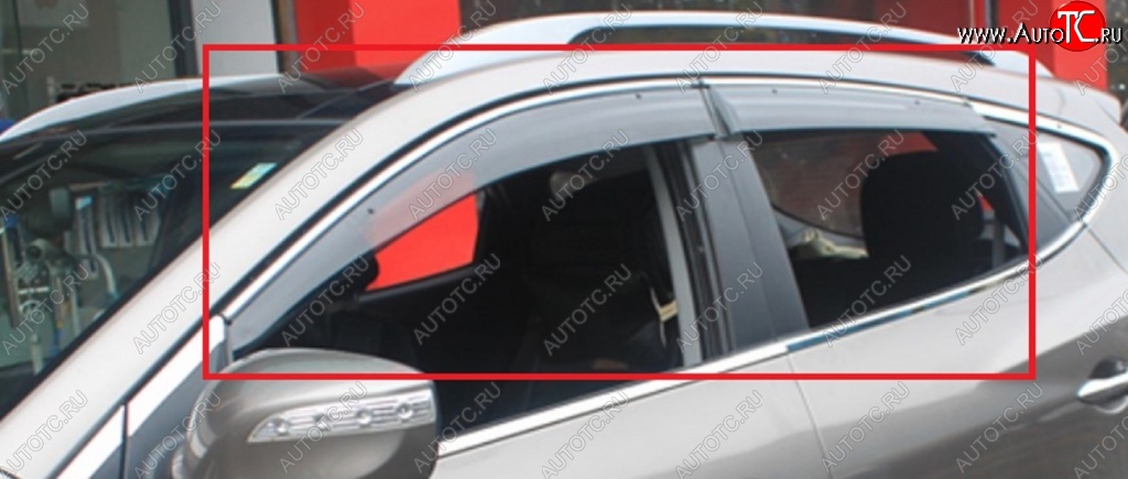 4 399 р. Дефлекторы окон (ветровики) SuvStyle Honda CR-V RE1,RE2,RE3,RE4,RE5,RE7 дорестайлинг (2007-2010)  с доставкой в г. Керчь