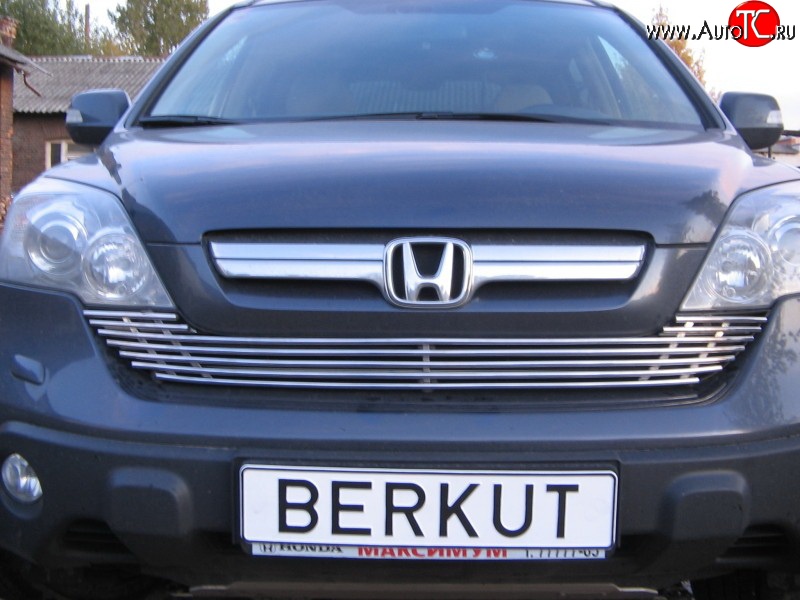 4 599 р. Декоративная вставка воздухозаборника Berkut Honda CR-V RE1,RE2,RE3,RE4,RE5,RE7 дорестайлинг (2007-2010)  с доставкой в г. Керчь