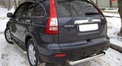 Защита заднего бампера из трубы диаметром 63.5 мм Металл Дизайн Honda CR-V  RE1,RE2,RE3,RE4,RE5,RE7 (2007-2010) дорестайлинг