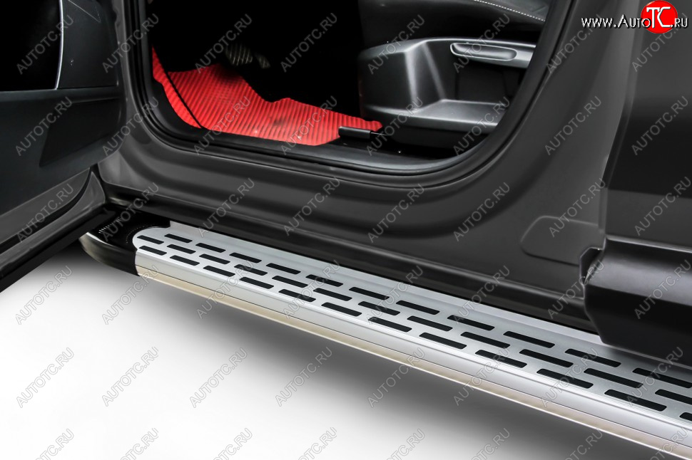 17 399 р. Порожки для ног Slitkoff Premium  Honda CR-V  RE1,RE2,RE3,RE4,RE5,RE7 (2007-2012) дорестайлинг, рестайлинг (Silver)  с доставкой в г. Керчь