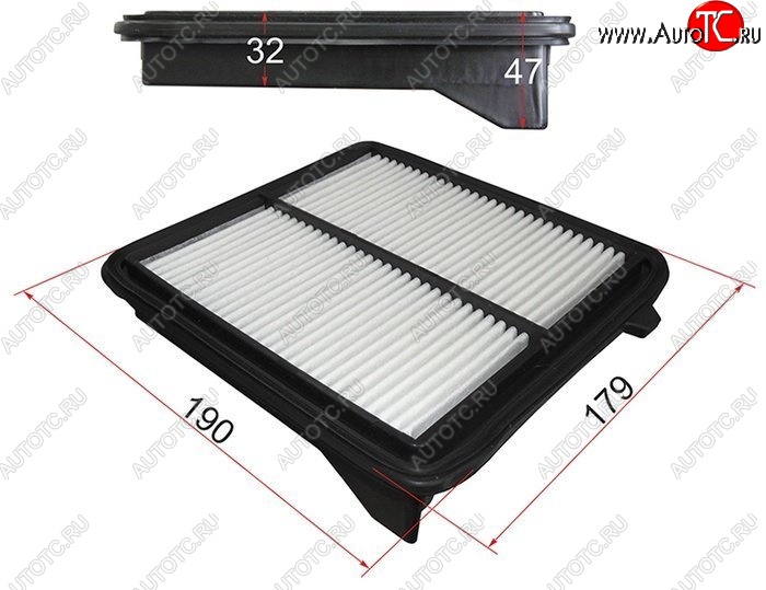 289 р. Фильтр воздушный двигателя SAT (HYBRID)  Honda CR-V  RE1,RE2,RE3,RE4,RE5,RE7 (2007-2010) дорестайлинг  с доставкой в г. Керчь