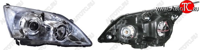 5 949 р. Правая фара SAT (USA) Honda CR-V RE1,RE2,RE3,RE4,RE5,RE7 дорестайлинг (2007-2010)  с доставкой в г. Керчь