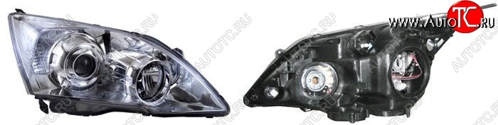 7 899 р. Правая фара передняя SAT (с электрокорректором, Евросвет) Honda CR-V RE1,RE2,RE3,RE4,RE5,RE7 дорестайлинг (2007-2010)  с доставкой в г. Керчь