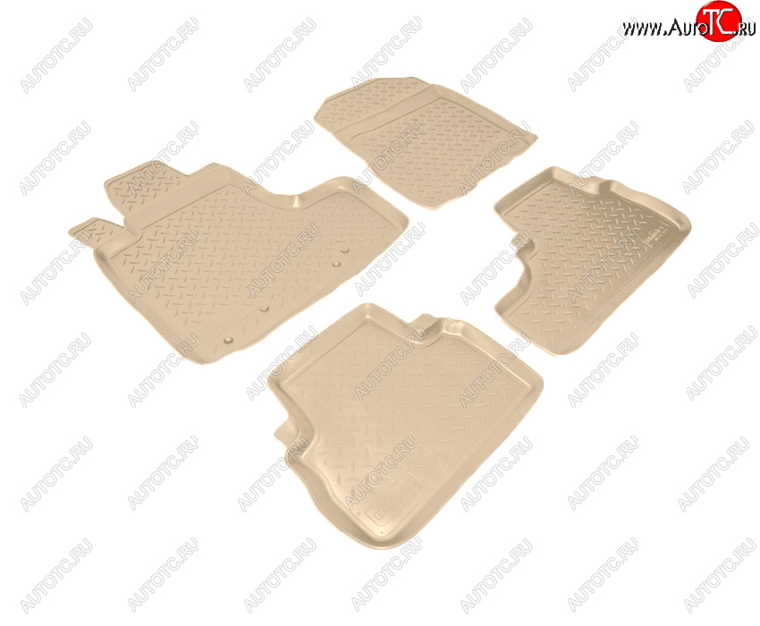 3 199 р. Коврики салона Norplast Unidec  Honda CR-V  RE1,RE2,RE3,RE4,RE5,RE7 (2007-2012) дорестайлинг, рестайлинг (Цвет: бежевый)  с доставкой в г. Керчь