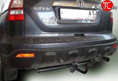 8 199 р. Фаркоп Лидер Плюс Honda CR-V RE1,RE2,RE3,RE4,RE5,RE7 дорестайлинг (2007-2010) (Без электропакета)  с доставкой в г. Керчь