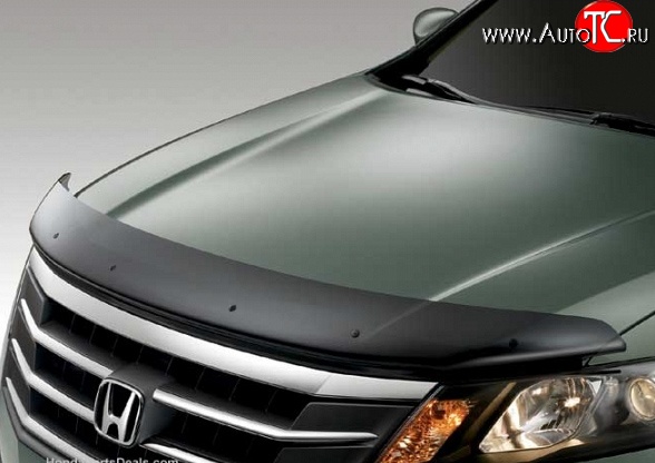 3 299 р. Дефлектор капота NovLine Honda CR-V RM1,RM3,RM4 дорестайлинг (2012-2015)  с доставкой в г. Керчь