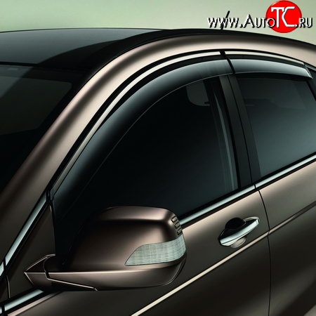 4 499 р. Дефлекторы окон (ветровики) Novline 4 шт. Honda CR-V RM1,RM3,RM4 дорестайлинг (2012-2015)  с доставкой в г. Керчь