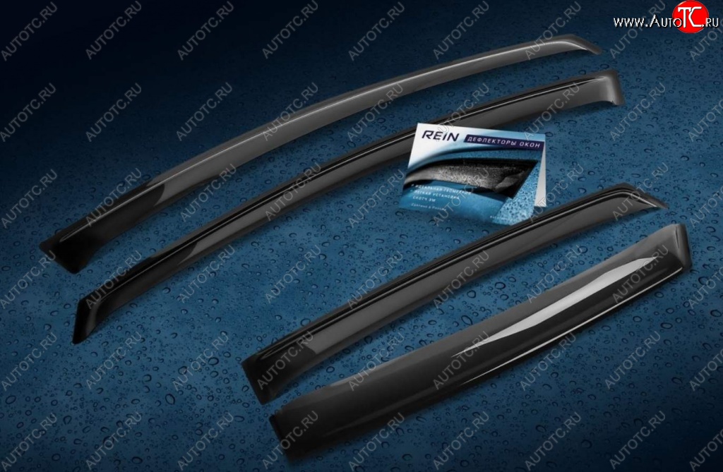 2 159 р. Дефлектора окон REIN (накладные) Honda CR-V RM1,RM3,RM4 дорестайлинг (2012-2015)  с доставкой в г. Керчь