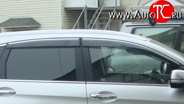 999 р. Комплект дефлекторов окон (ветровиков) 4 шт. Russtal Honda CR-V RM1,RM3,RM4 дорестайлинг (2012-2015)  с доставкой в г. Керчь