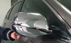 4 199 р. Накладки на зеркала СТ Honda CR-V RM1,RM3,RM4 дорестайлинг (2012-2015) (Неокрашенные)  с доставкой в г. Керчь. Увеличить фотографию 2
