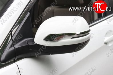 1 799 р. Накладки на зеркала СТ Honda CR-V RM1,RM3,RM4 дорестайлинг (2012-2015) (Неокрашенные)  с доставкой в г. Керчь