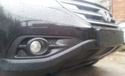 2 249 р. Сетка на бампер (2.4) Russtal (черная) Honda CR-V RM1,RM3,RM4 дорестайлинг (2012-2015)  с доставкой в г. Керчь. Увеличить фотографию 5