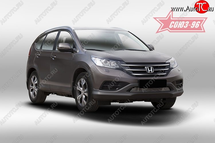 5 084 р. Декоративный элемент воздухозаборника Souz-96 (d10) Honda CR-V RM1,RM3,RM4 дорестайлинг (2012-2015)  с доставкой в г. Керчь