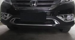 8 049 р. Накладка на передний воздуховод СТ Honda CR-V RM1,RM3,RM4 дорестайлинг (2012-2015)  с доставкой в г. Керчь. Увеличить фотографию 2