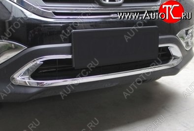 8 049 р. Накладка на передний воздуховод СТ Honda CR-V RM1,RM3,RM4 дорестайлинг (2012-2015)  с доставкой в г. Керчь