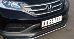 15 249 р. Одинарная защита переднего бампера диаметром 63 мм SLITKOFF  Honda CR-V  RM1,RM3,RM4 (2012-2015) дорестайлинг  с доставкой в г. Керчь. Увеличить фотографию 2