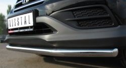 15 249 р. Одинарная защита переднего бампера диаметром 63 мм SLITKOFF  Honda CR-V  RM1,RM3,RM4 (2012-2015) дорестайлинг  с доставкой в г. Керчь. Увеличить фотографию 3