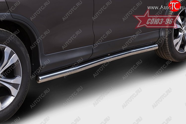 11 789 р. Защита порогов Souz-96 (d60) Honda CR-V RM1,RM3,RM4 дорестайлинг (2012-2015)  с доставкой в г. Керчь