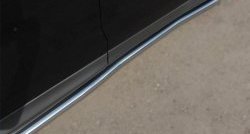 76 999 р. Защита порогов из круглой трубы диаметром 63 мм Russtal Honda CR-V RM1,RM3,RM4 дорестайлинг (2012-2015) (Защита порогов с со скосами на торцах (вариант 1))  с доставкой в г. Керчь. Увеличить фотографию 2