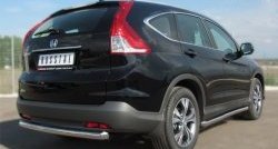 76 999 р. Защита порогов из круглой трубы диаметром 63 мм Russtal Honda CR-V RM1,RM3,RM4 дорестайлинг (2012-2015) (Защита порогов с со скосами на торцах (вариант 1))  с доставкой в г. Керчь. Увеличить фотографию 4