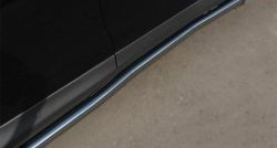 76 999 р. Защита порогов из круглой трубы диаметром 63 мм Russtal Honda CR-V RM1,RM3,RM4 дорестайлинг (2012-2015) (Защита порогов с со скосами на торцах (вариант 1))  с доставкой в г. Керчь. Увеличить фотографию 6